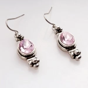中国 fashion pink crystal zircon piercing earrings E30015 メーカー