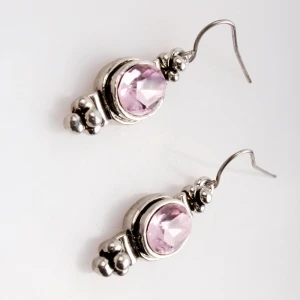 fashion pink crystal zircon piercing earrings E30015