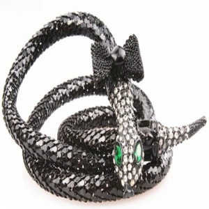 fashion snake shaped crystal sex charmed necklace N90002