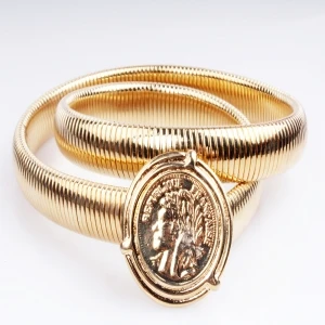 fashionable women gold ethnic coin waist belt BT60013