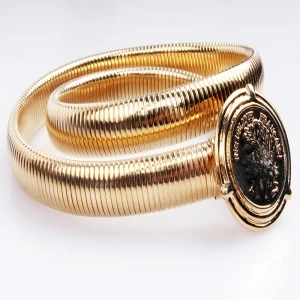 fashionable women gold ethnic coin waist belt BT60013