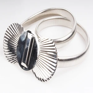 genuine shell jewelry elastic wide waistband sash BT60018