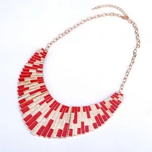 China handmade ethnic tattoo choker gold statement necklace N90030 Hersteller