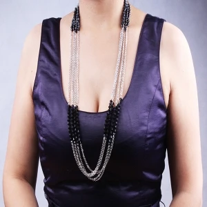 huayruro seed beaded jewelry chains costume necklace N90137