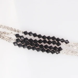 huayruro seed beaded jewelry chains costume necklace N90137