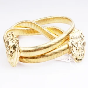 japanese style gold metal skinny brand man belt BT60009