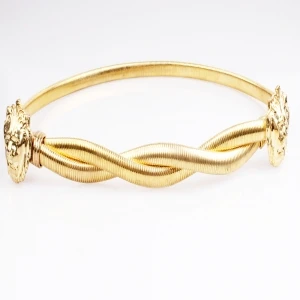 japanese style gold metal skinny brand man belt BT60009