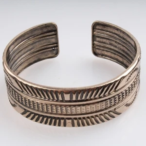 kuchi tribal hand made tattoo jewelry copper cuff bracelet B10142