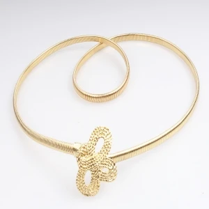 ladies fashion fancy gold metal cloth sash belt BT60025