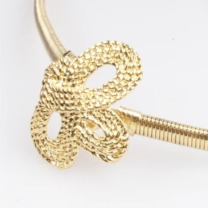 ladies fashion fancy gold metal cloth sash belt BT60025