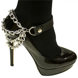 leather jewelry stainless steel jewelry foot chain TS014