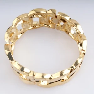 men s gold chain elastic stainless steel bracelet B10094