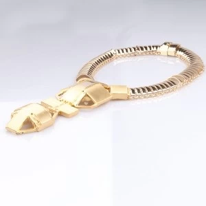 Cina men s gold choker big cross gold statement necklace N90003 produttore