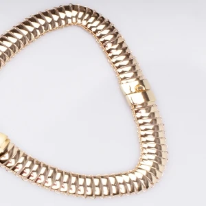 men s gold choker big cross gold statement necklace N90003