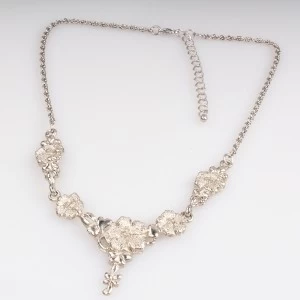 الصين metal rainbow flower fashion jewelry choker necklace N90190 الصانع