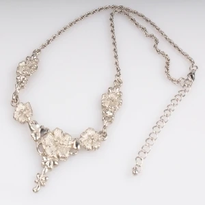 metal rainbow flower fashion jewelry choker necklace N90190