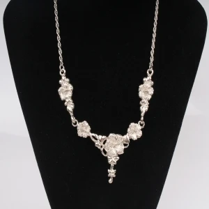 metal rainbow flower fashion jewelry choker necklace N90190