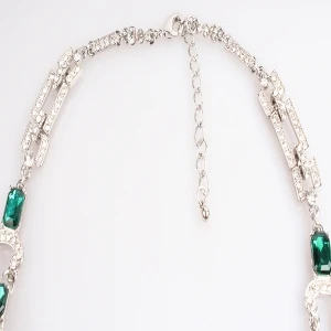 party luxury peacock crystal statement choker necklace N90052