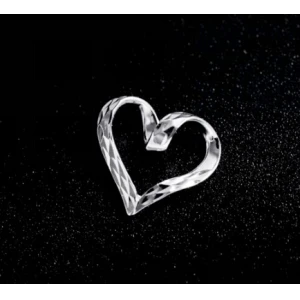 platinum gold heart shape necklace pendant manufacturer