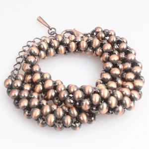 precious metal jewelry princess chunky beaded necklace N90051