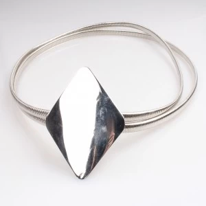 China silver chain jewelry flat flex elastic waist belt BT60017 manufacturer