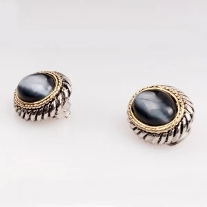 الصين silver jhumka colorful moonstone clip on earrings E30027 الصانع