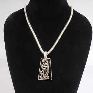 الأزياء قلادة مطلي الفضة الذهب سلسلة قلادة N90086