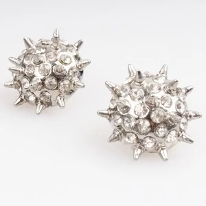 الصين silver rivet rhinestone punk men s stud earrings E30053 الصانع
