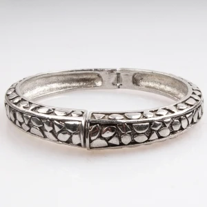 silver stingray bangle adjustable zinc alloy bracelet B10139