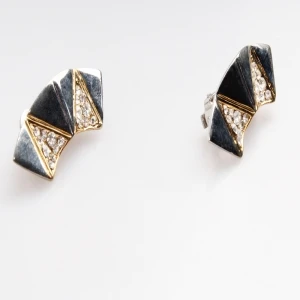 silver triangle shaped cheap fancy clip on earrings E30032