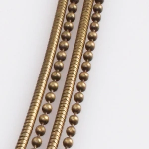 simple design layers thin ball chain costume necklace N90191