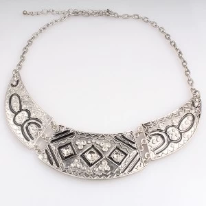Κίνα stainless steel color ethnic bib chunky collar necklace N90098 κατασκευαστής