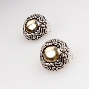 traditional indian wholesale antique baby gold clip on earrings E30049