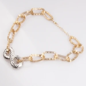 wholesale cheap resin chains infinity jewelry necklace N90363
