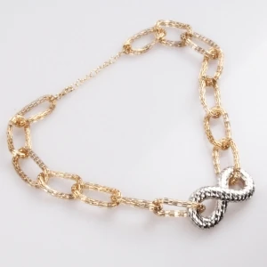 wholesale cheap resin chains infinity jewelry necklace N90363