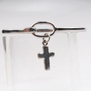 Cina wholesale cheap silver sideways cross bracelet B10148 produttore
