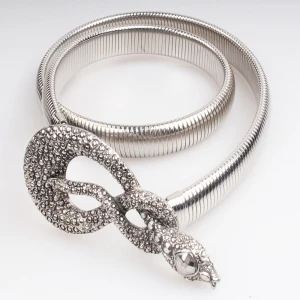 wholesale genuine men guoci rhinestone snake belt BT60022