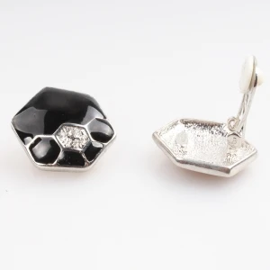 wholesale tortoise shell gemstone designs clip on earrings E30029