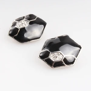 wholesale tortoise shell gemstone designs clip on earrings E30029