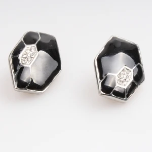 wholesale tortoise shell gemstone designs clip on earrings E30029