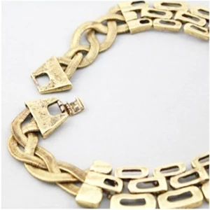 women and mens silver fashion jewelry choker necklace N90085
