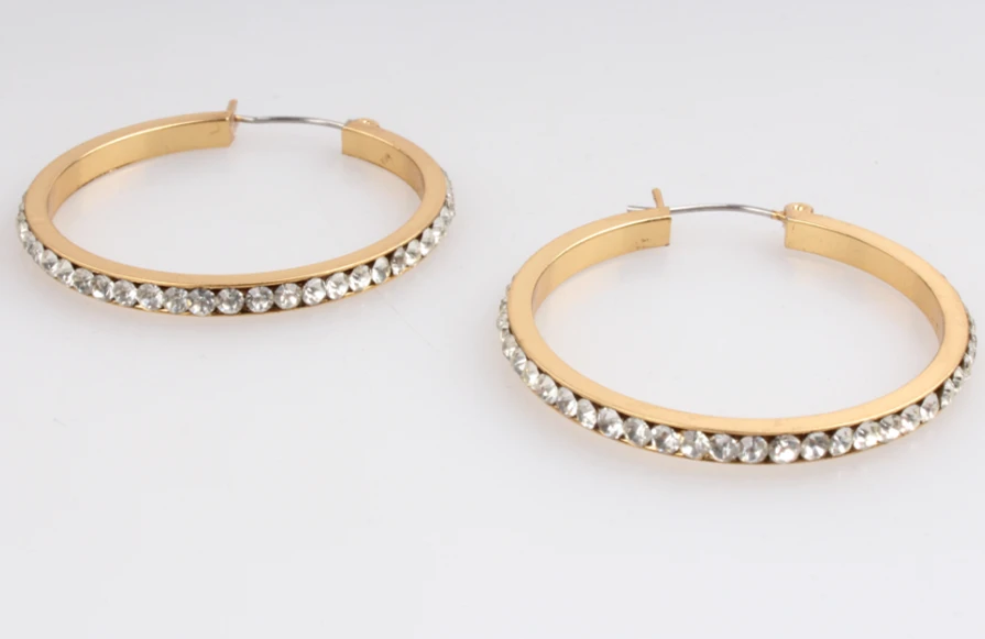 14k Gold Plated Wholesale Fancy Small Gold Earrings Woman 2018 Party Accessorie