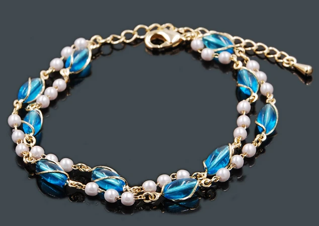 14k gold plated colorful new ball pearl bracelet manufacturer in China