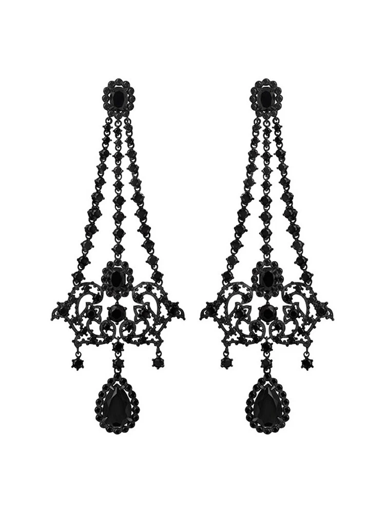 China 2017 Fashion Persönlichkeit Umwelt Kupfer-Legierung Stud Ohrringe, Ohrringe für Frauen, neuen neuesten Ohrring Designs Long Alloy Kette Ohrringe Ohrringe Frauen Hersteller