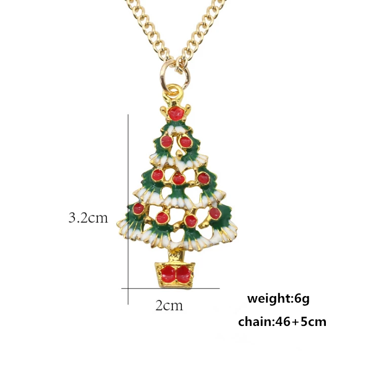 2018 Fashion Christmas Tree Fishhook Earring For Christmas gift