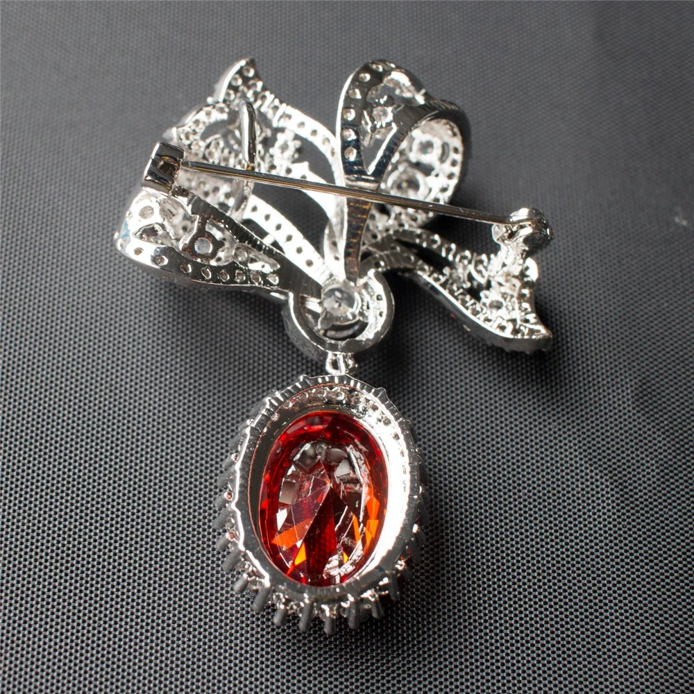 2018 New Design Hot Selling Latest Wholesale Colorful Crystal Rhinestone Crown Wedding Jewellery Brooch