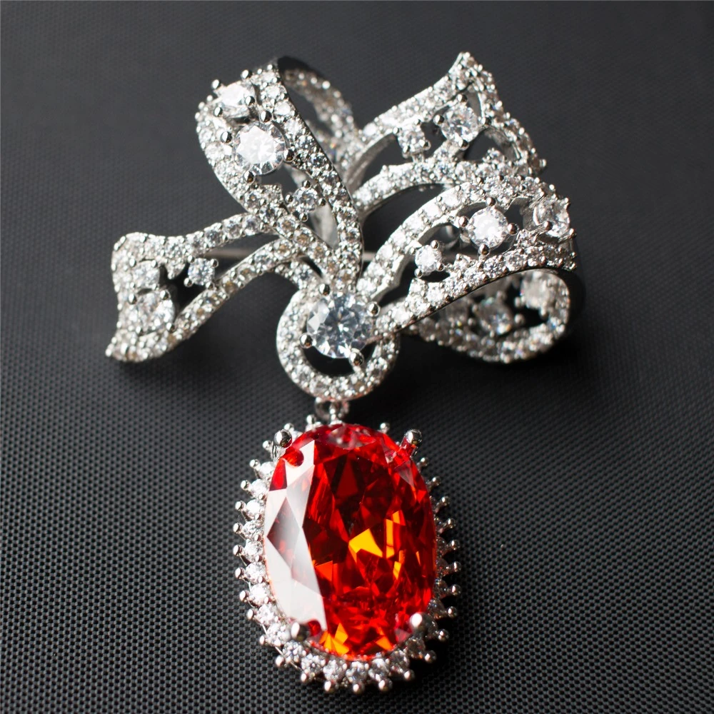2018 New Design Hot Selling Latest Wholesale Colorful Crystal Rhinestone Crown Wedding Jewellery Brooch