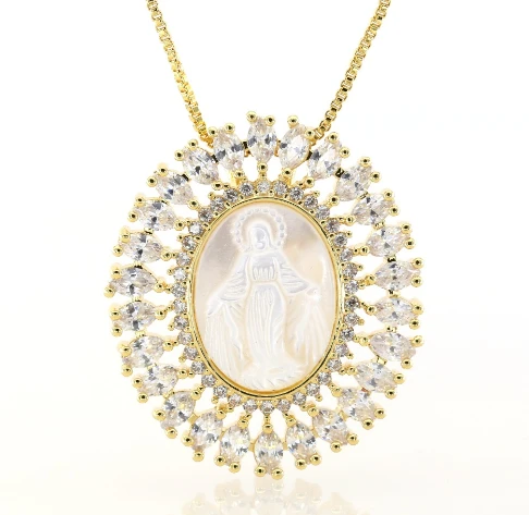 2018 Trending Products OEM micro pave chain necklace pendant, fashionable jewelry pendant necklace for sale