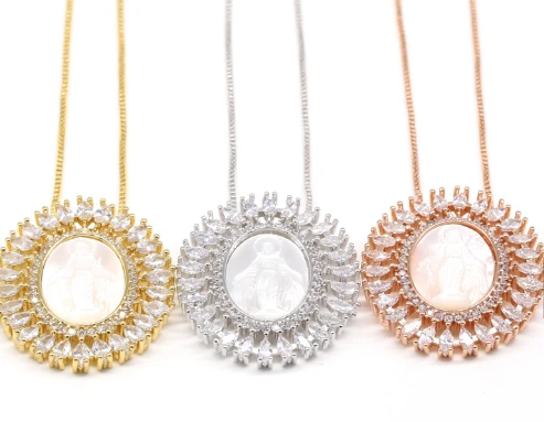 2018 Trending Products OEM micro pave chain necklace pendant, fashionable jewelry pendant necklace for sale