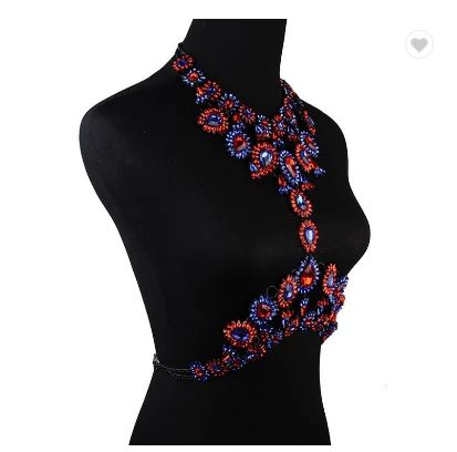 2018 Wholesale Fashion Body Jewelry Choker Statement Necklace For Women Body Waist chains Body Chain